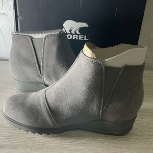 Sorel Evie Zip Bootie Sea Salt